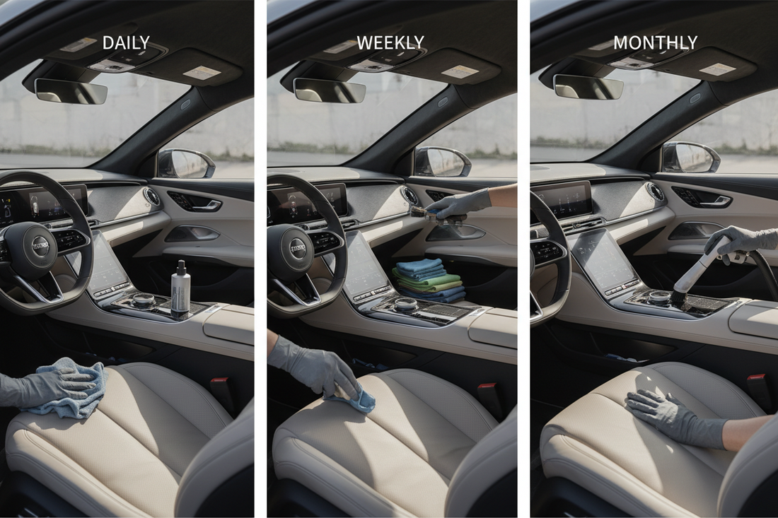 Car Cleaning Routine (Daily / Weekly / Monthly)