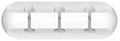 Cable Clips, 3 Slots Cord Organizer Cable Management, Cable Organizers USB Cable Holder Wire Organizer Cord Clips, Cable Straps for Desk Car Home and Office,White