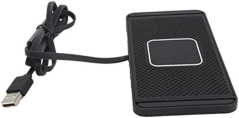 BAFOVY Car Charger, 15W Fast Car Charger Non Slip Pad Charging Pad for with Non Slip Silicone Multiple Protections for Enabled Phones