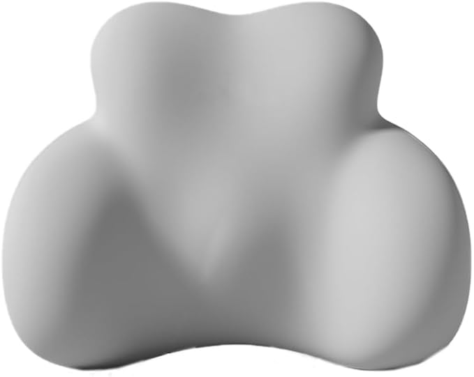 Car Lumbar Support Pillow for Jeep Recon Electric Off-Road SUV 2024 Memory Foam Back Support Cushion Breathable Car Seat Lumbar Pad Accessories,Grey
