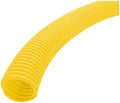 Electriduct Split Wire Loom Tubing Polyethylene Corrugated Flexible Conduit - 1/4" Nominal Size - 20 Feet - Yellow