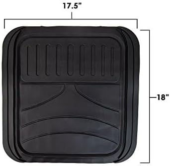 FH Group Automotive Floor Mats - Heavy-Duty Monster Eye Rubber for Cars, Universal Fit Full Set, Climaproof Mats, Trimmable Most Sedan, SUV, Truck Pink