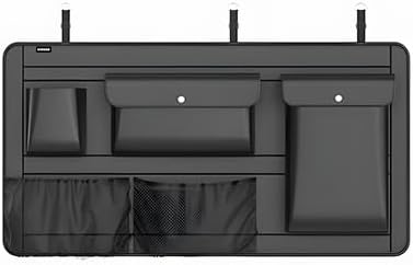 ERIDANUS Auto Accessories Fit for Toyota VENZA 2024 2023 2022 2021 Car Back Seat Organizer Multi-Pocket Storage Bag Rear Seat Back Storage (Black) leather 1PCS