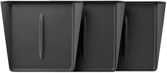 Center Console Wireless Charging Silicone Mat for Tesla Model 3 (Highland) & for 2025-2026 Tesla Model Y Juniper, Ultra-Thin Phone Non-Slip Pad, Tesla Interior Cover Accessories - Black