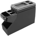 Universal Center Console Between Seat for Minivans, SUVs, Middle Van Console Floor Console Organizer Storage Box (with Sliding Lid Design)