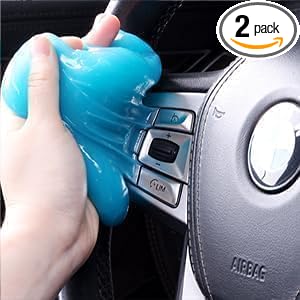 Car Cleaning Gels, 2-Pack Universal Auto Detailing Tools Car Interior Cleaner Putty, Dust Cleaning Mud for PC Tablet Laptop Keyboard, Camera, Printers