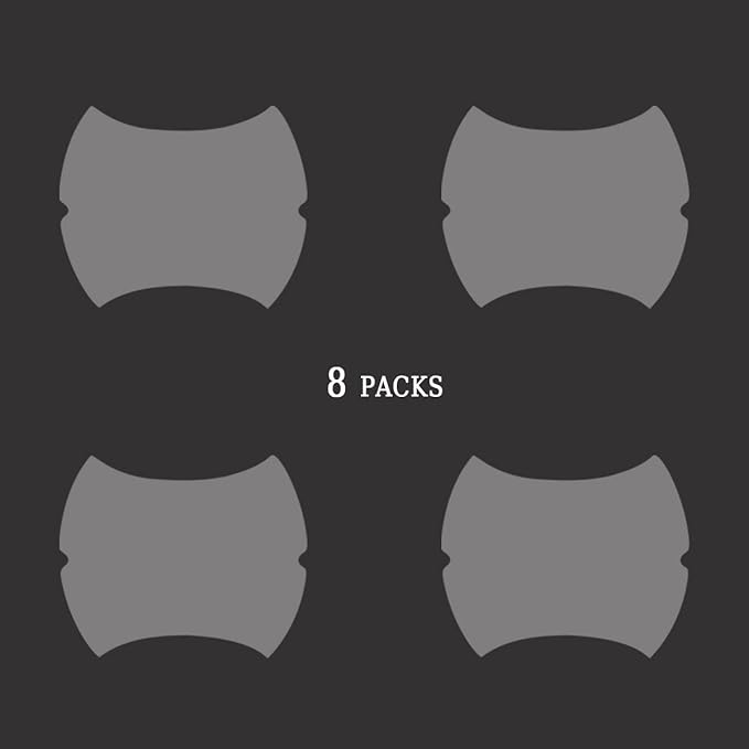 Carbon Fiber Car Door Protector - 8PCS Anti-Scratch Film, Non-Marking, Self-Adhesive for All Cars (Clear)
