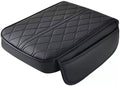 Center Console Armrest Cover Compatible with GMC Sierra1500/2500/3500 2019 2020 2021 2022 2023 2024 Leather Car Armrest Cushion Pad Protector Black Interior Accessories,Black
