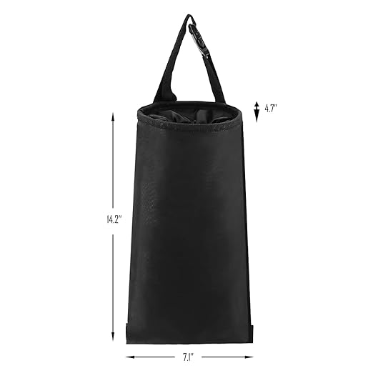 UTSAUTO 2 Pack Car Trash Bags Car Trash Can Washable Eco-Friendly Seat Back Hanging Car Trash Bag Car Garbage Bag for Car,Travelling,Outdoor