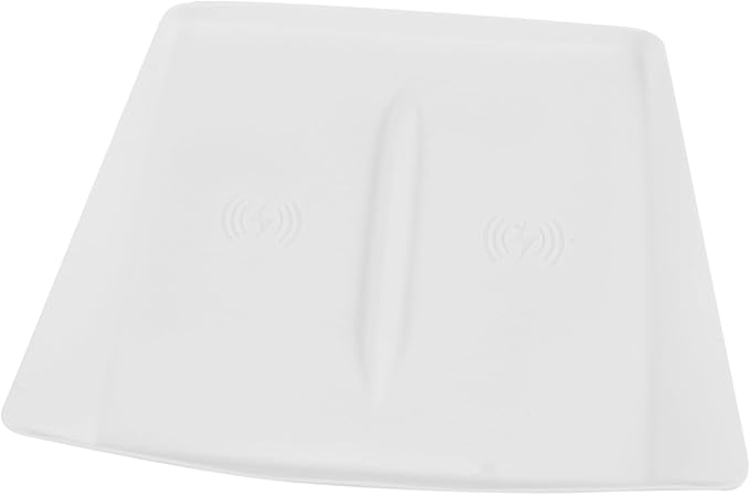 TEHAUX Charging Pad Silicone Mat Non- Phone Charger Compatible Center Console Easy Installation Car Interior Accessory White