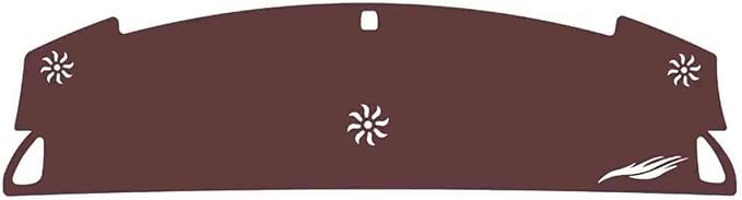 Leather Dashboard Cover Compatible with Smart #1/#3（NO HUD,Full Coverage）,Dash Board Cover mat Anti-Slip Sun-Proof and dust-Proof(Brown)