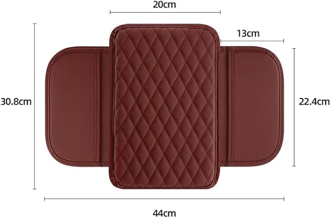 Car Armrest Cushion for Mini Countryman (U25) 2023 2024 2025, Car Centre Console Pad Scratch Protection Waterproof Armrest Cushion Interior Accessories,Brown