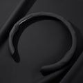 Universal Steering Wheel Cover, D-Type O-Type Design, All Season Car Accessory (Black)