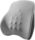 Lumbar Support Pillow for Office Chair Lumbar Support Pillow for car Heated Vibrating Pillow Back Support for Office Chair for Recliner 3 Heating Levels & 4 Motors & 3 Intensities, Gifts,Gray