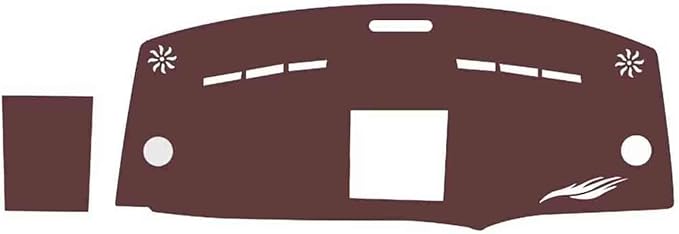 Leather Dashboard Cover Compatible with Mercedes Vito 2016-2023,Dash Board Cover mat Anti-Slip Sun-Proof and dust-Proof(Brown)