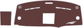 Leather Dashboard Cover Compatible with Mercedes Vito 2016-2023,Dash Board Cover mat Anti-Slip Sun-Proof and dust-Proof(Brown)