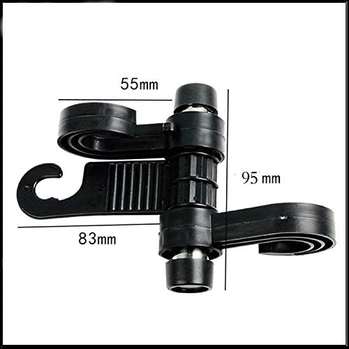 Car SUV Back Seat Headrest Hanger Storage Hooks, Purse Handbag Grocery Bag Holder, Multi-Function Mini Hook (Black) (4)