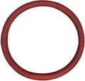 Corium Leather Steering Wheel Cover Rubber Inner Ring All Car Universal Four Seasons Universal Anti-Slip15 16 17 18 19 inch for Truck (red, 15inch)