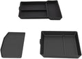 3PCS Center Console Organizer Lower Storage Box for Tesla Model 3 Highland 2024 2025, Silicone Console Organizer Tray New Tesla Interior Accessories