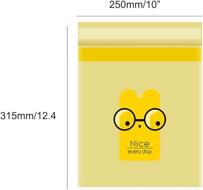 75pcs Car Trash Bags Disposable (Yellow Cartoon)