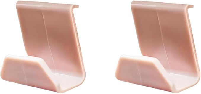 2PCS Car Co-Pilot Glovebox Hooks, Front Passenger Seat Glovebox Storage Hanger for Purse Key Umbrella Cable, Multifunctional Glove Compartment Holder Organizer Hook, Universal Fit (Pink)