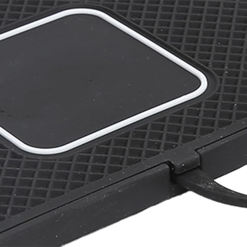 BAFOVY Car Charger, 15W Fast Car Charger Non Slip Pad Charging Pad for with Non Slip Silicone Multiple Protections for Enabled Phones