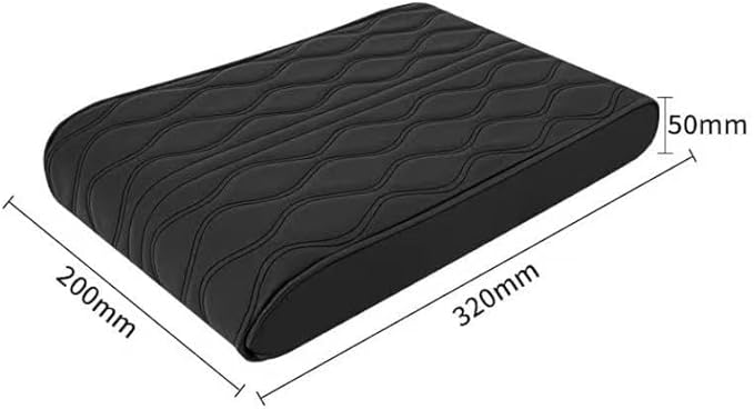 Centre Armrest Cover for Nissan Titan, Rest Pad Arm Protector Shield Overlay Rest Console Mat Guard Cushion Pad Box Support Lid Case,Black