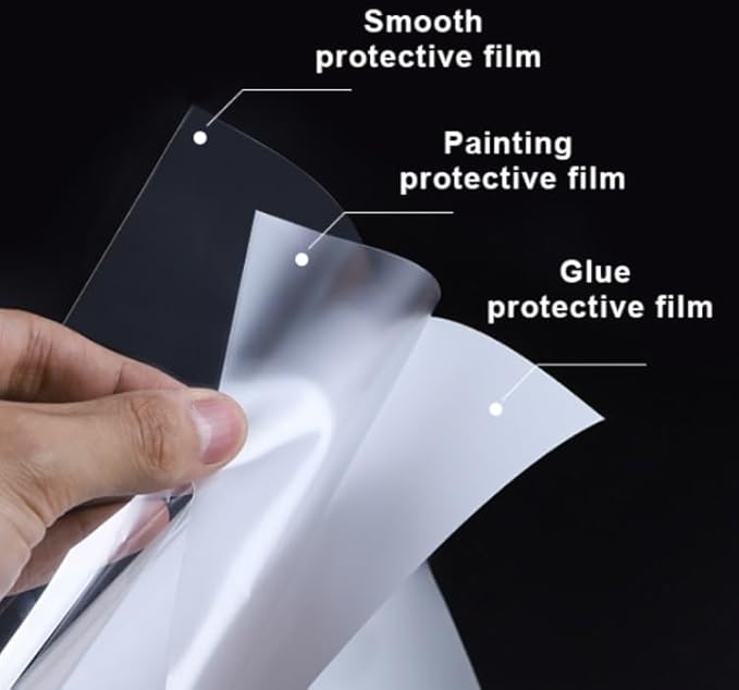 3M-Door Edge, Paint Protection Film, Car Door Handle Cup, Scotch Guard, PPF Precut, Universal Fit Cars, PPF, Door Protector, Upromax Clear Self-Healing Anti Scratch Guard (4 Doors Black)