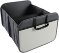 Zenithide Car Trunk Organizer with, Collapsible Car Trunk Storage Organizer, Car Organizer and Storage for SUV, Truck, Sedan (grey) 21.7x17.7x13.4 Inches