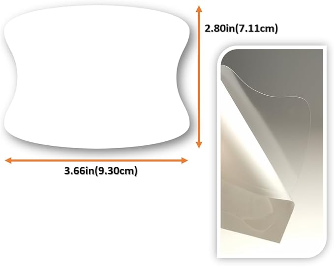 3M-Pro 5pcs Car Door Handle Cup Protector/Sticker/Guard, 3M-PPF(Paint Protection Film) Pro Series, Clear(Transparent), Anti Scratch, Universal Fit for Most Cars (Clear Pro/5pcs)