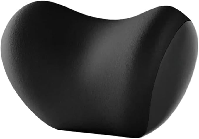 Memory Foam Car Neck Pillow - Soft fit for Seat Headrest & Lumbar Support Cushion(Black Headrest1PC)