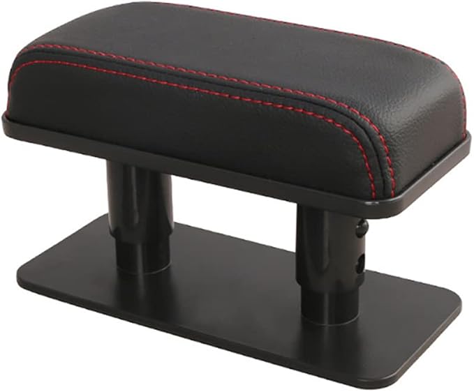 KACEPAR Arm Wrist Rest Support Adjustable Height Comfort Pad, Car Door Armrest Rest Pad Adjustable Height Car Armrest Left Elbow Support, Universal Fit for Most Car - Solid Black
