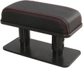 Car Driver Arm Pad Cushion, Car Center Console Elbow Cushion Pad Car Door Armrest Rest Pad Adjustable Height Comfort Universal Fit for Most Car, Black with Red Stitches
