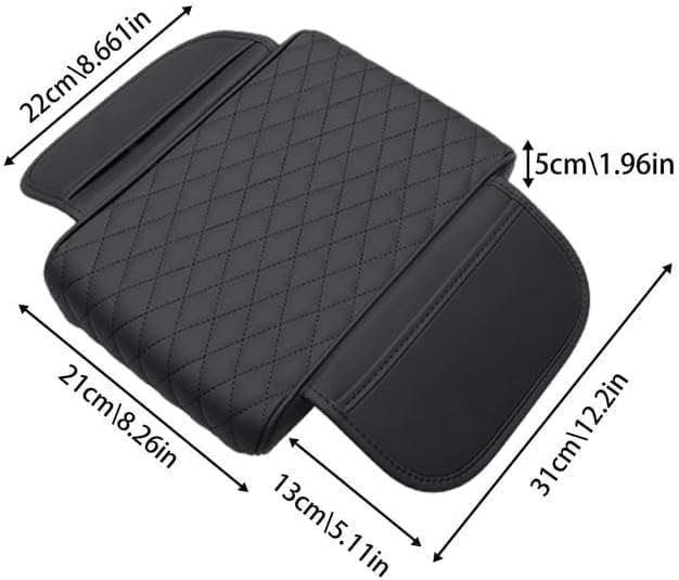 for Subaru Forester SG 2.Gen 2002 2003 2004 2005 2006 2007 2008 Car Center Console Cover, Leather Memory Foam Protection Pad, Hand Rest Pillow with Height Increase, Interior Accessory