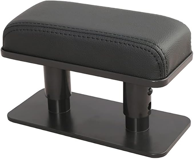 KACEPAR Arm Wrist Rest Support Adjustable Height Comfort Pad, Car Door Armrest Rest Pad Adjustable Height Car Armrest Left Elbow Support, Universal Fit for Most Car - Solid Black