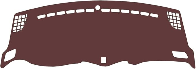 Leather Dashboard Cover Compatible with Jeep Renegade 2015-2022,Dash Board Cover mat Anti-Slip Sun-Proof and dust-Proof(Brown)