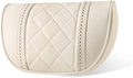 LUNDA Luxury Car Neck Pillow Car Travel Neck Rest Pillows Seat Cushion Support Napa Leather for Mercedes Benz S-Class headrest （Beige）