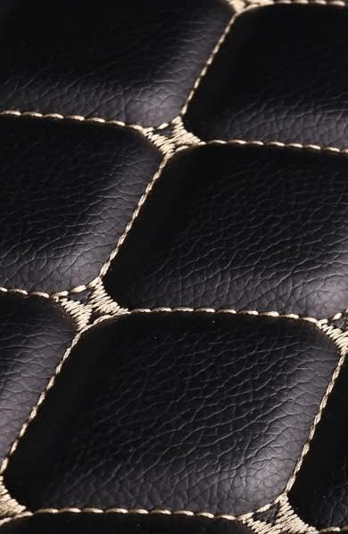 Car Floor Mats for 99% Cars, Trucks and SUVs Full Coverage Pads Protection Non-Slip Leather Floor Liners (Wine Red)
