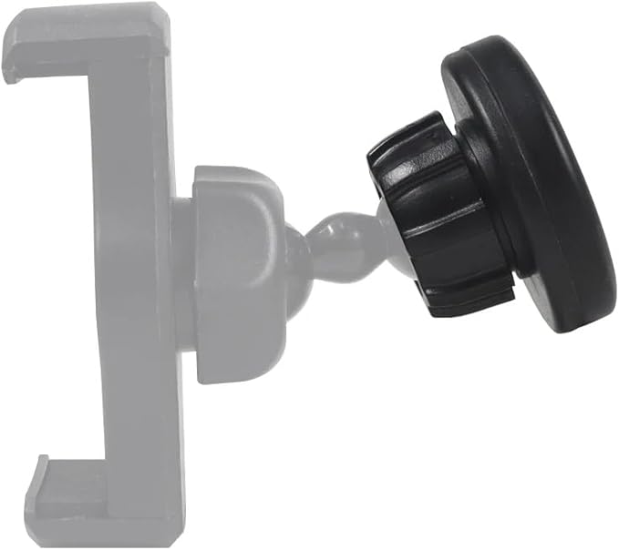2 Pack Magnetic Phone Holder Mount Magnet and Metal Plate with 17mm Ball Joint Socket Replacement Base for Car Smartphone Stand Air Vent Windshield Dashboard Cradle-Less Stick-On Case