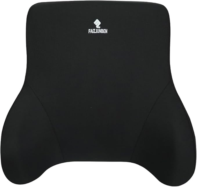 FAIZJUNBEN Lumbar Support Pillow, Memory Foam Cushion, Improve Posture and Relieve Low Back Pain, Lumbar Support for car Seats, Gaming Chairs, Office Chairs, wheelchairs