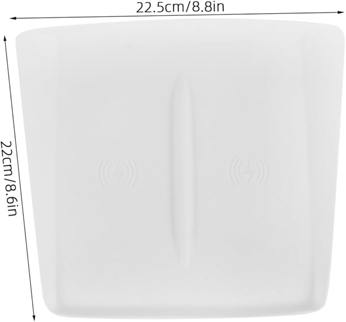 Mikikit Charging Pad Compatible Non- Console Charger Mobile Phone Holder Car Interior Accessory White