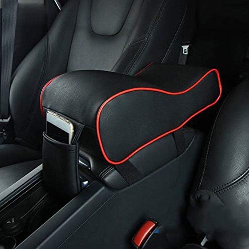 Car Armrest Box Mats Auto Center Console Support Phone Holder PU Leather Pad