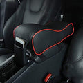 Car Armrest Box Mats Auto Center Console Support Phone Holder PU Leather Pad