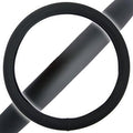BDK 14.5" - 15.5" Soft Perforated Leather Steering Wheel Cover (Punch Grip Perforated Leather - Black)