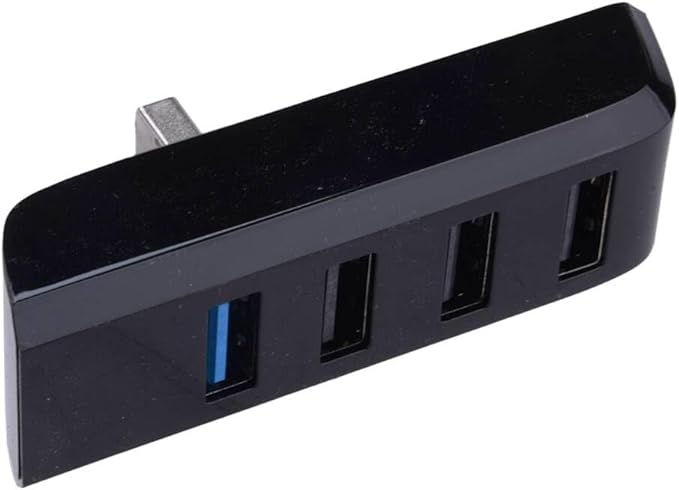 beler 4-in-1 Multi Port Glove Box USB Hub Flash Drive Docking Station Charger Fit for Tesla Model 3 Y 2021-2024