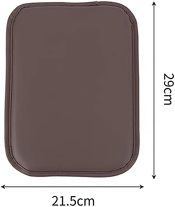 Car Armrest Box Pad for Infiniti QX60/Q50L/QX50/QX55/Q60 Leather Car Armrest Box Cushion Waterproof Center Console Mat Armrest Mat Armrest Cover Accessories,Black-Without Storage Bag