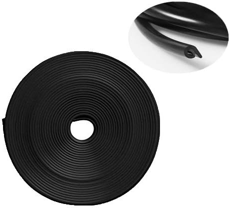 Eytool Car Door Protectors Edge Guards,16Ft(5M) Car Edge Trim Rubber Seal Protector with U Shape Car Protection Door Edge Guard Fit for Most Car(Black)