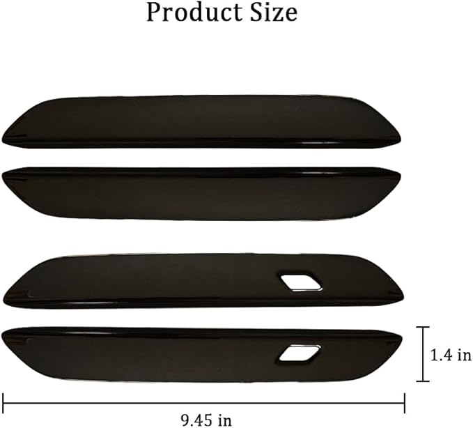 Car Exterior Door Handle Sticker Compatible with BMW X3 M50 xDrive 2025 2026, Door Handle Protector Trim (Black)