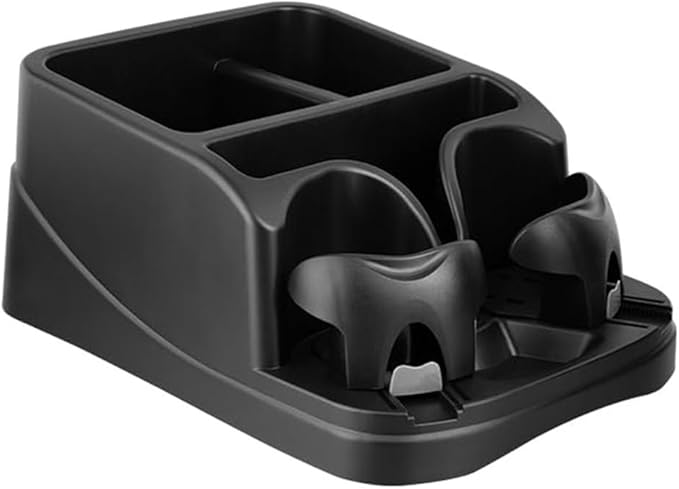 Small Center Console for Cars, Trucks, Minivans, SUVs, Vehicle Organizer, Cup Holders, Car Seat Organizaer with 2 Adjustable Cup Holders for Sliding Door Hinge 2K0843397