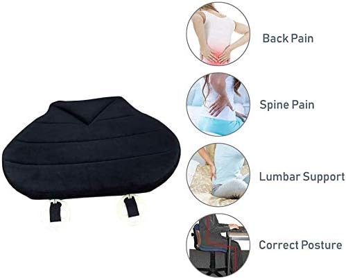 Big Hippo Car Seat Cushion, Orthopedic Memory Foam Seat Cushion l for Home Office Chair and Car Driver Seat Pillow